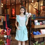 Princess Apron Kitchen Women Work Clothes Coffee Shop Apron