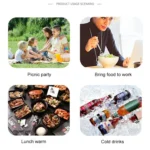 Portable Student Lunch Outdoor Portable Insulation Child Cute Student Lunch Box Bag - Image 7