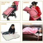 Baby Stroller Sleeping Bag Autumn and Winter Windproof Warm Foot Cover Baby Stroller - Image 6