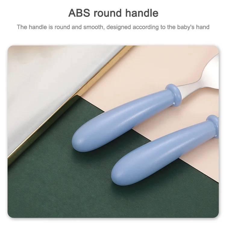 TBD0422574201A_4.webp 3 PCS/ Set 304 Stainless Steel Spoon and Fork Box Cute Baby Kindergarten Tableware Set - Image 5