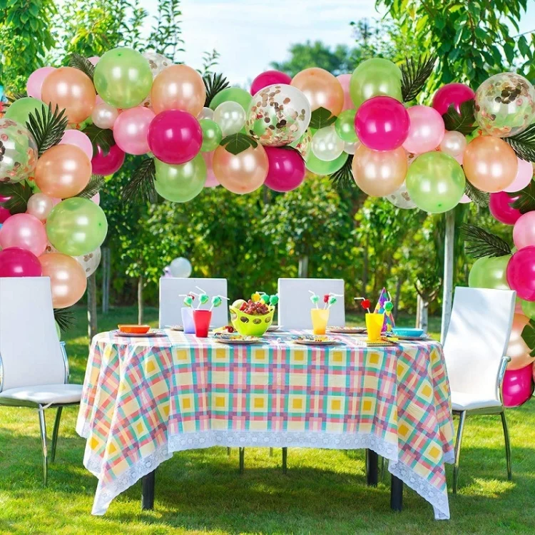 TBD04226343_1.webp Flamingo Turtle Leaf Decoration Balloon Set Latex Balloon Party Decoration Set - Image 2