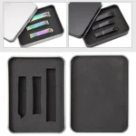 3 in 1 Black Color Titanium Nail Shear Set Exfoliating Manicure Tool - Image 2
