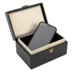 Mobile Phone Signal Anti-jamming Flip PU Gift Box Safe and Secure Anti-theft Shielding Box - Image 7