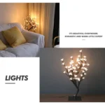 Cherry Tree Lamp Table Lamp Room Layout Decoration Creative Bedside Night Light Gift - Image 3