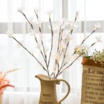 LED Fiber Optic Flower Twig Light String Room Bedroom Romantic Decoration Lantern - Image 2