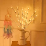LED Fiber Optic Flower Twig Light String Room Bedroom Romantic Decoration Lantern - Image 3
