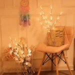 LED Fiber Optic Flower Twig Light String Room Bedroom Romantic Decoration Lantern - Image 5