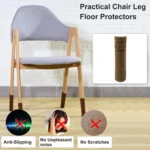 4pcs/pack Chair Legs Knitted Non-Slip Floor Protection Cap Anti-Scratch Socks Cover - Image 7