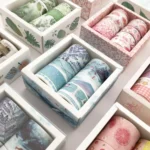8 Roll / Box Paper Tape Basic Handbook Material Set Small Fresh Girl DIY Decorative Tape Antique Hand Account Sticker - Image 7