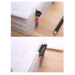 2pcs A4 Size Transparent Storage Box Plastic Filling File Case Archive Document Storage Holder - Image 4
