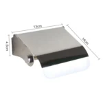 Wall Mounted Tissue Holder Stainless Steel Bathroom Roll Tissue Box Toilet Paper Holder - Image 4