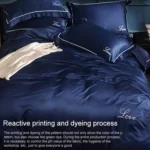 Silk Four-Piece Sheets Bed Sheet Double Nude Sleeping Quilt Cover Ice Silk Bedding - Image 6
