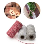 Two-color Cotton Thread Handmade DIY Drawstring Gift Box Packing Rope - Image 3