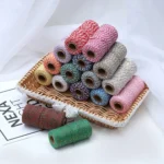 Two-color Cotton Thread Handmade DIY Drawstring Gift Box Packing Rope - Image 4