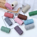 Two-color Cotton Thread Handmade DIY Drawstring Gift Box Packing Rope - Image 6
