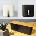 Power Cable Storage Box Case Anti-dust Charger Socket Organizer Desktop Network Line Storage Bin - Image 6
