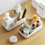K204 Creative Plastic Detachable Grid Finishing Cosmetics Desktop Rack Storage Box - Image 4