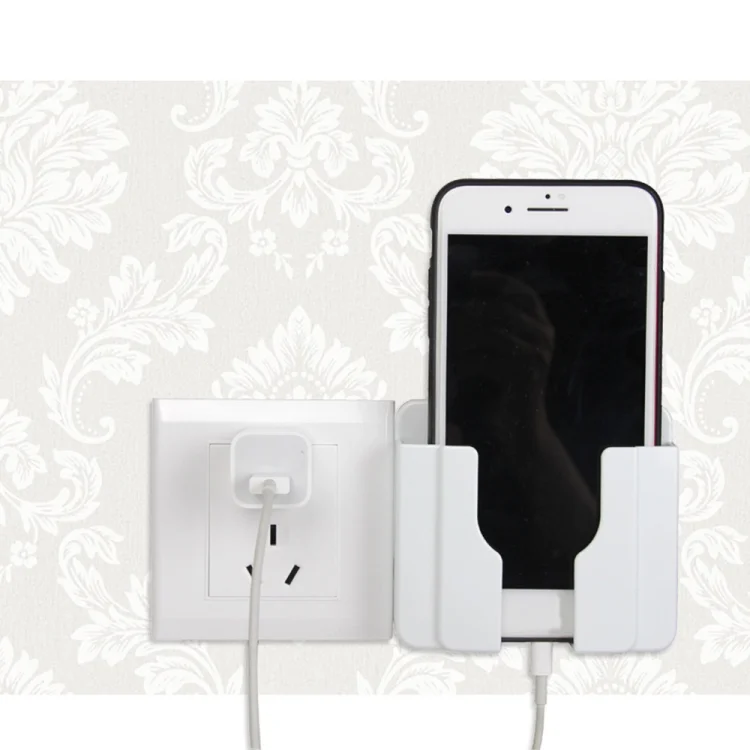 TBD0422917301A_4.webp Wall  Mobile Phone Holder Stand Socket Charger Storage Box - Image 5