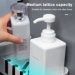 2 PCS Bathroom Accessories Shower Shelf Seamless Rotating Tripod Seamlessly Fixtures Storage Rack Kitchen Tripod - Image 7