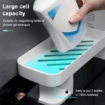 2 PCS Bathroom Accessories Shower Shelf Seamless Rotating Tripod Seamlessly Fixtures Storage Rack Kitchen Tripod - Image 10