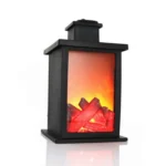 Outdoor LED Table Lamps Artificial Fireplace Candlestick Charcoal Flame Retro Decoration - Image 2