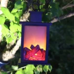 Outdoor LED Table Lamps Artificial Fireplace Candlestick Charcoal Flame Retro Decoration - Image 6