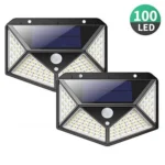 100 LEDs Outdoor Patio Solar Induction Wall Light Adjustable Balcony Garden Lighting Small Street Light - Image 3