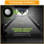 100 LEDs Outdoor Patio Solar Induction Wall Light Adjustable Balcony Garden Lighting Small Street Light - Image 5