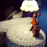 Exquisite Handmade Crochet Hook Flower Garden Mori Cotton Lace Openwork Woven Round Tablecloth - Image 5