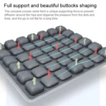 Air Cushion 3D Airbag Breathable Office Beautiful Buttocks Cushion Decompression Massage Cushion - Image 5