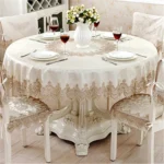 Classical Tablecloth Table Decor Jacquard Lace Elegant Table Cloth - Image 2
