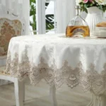 Classical Tablecloth Table Decor Jacquard Lace Elegant Table Cloth - Image 6