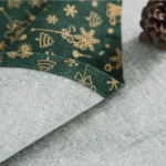 Linen Cotton Christmas Party Tablecloth Rectangle Bronzing Dinning Table Cover - Image 5