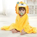 Baby Animal Shape Hooded Cape Bath Towel - Image 3