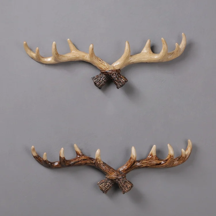 TBD0423343801_B1.webp Resin Antler Wall Decoration Wall Hanger Home Living Room Entrance Wall Coat Hook - Image 2