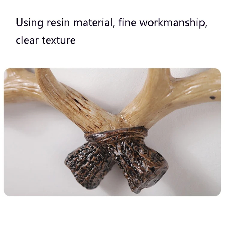 TBD0423343801_B3.webp Resin Antler Wall Decoration Wall Hanger Home Living Room Entrance Wall Coat Hook - Image 4