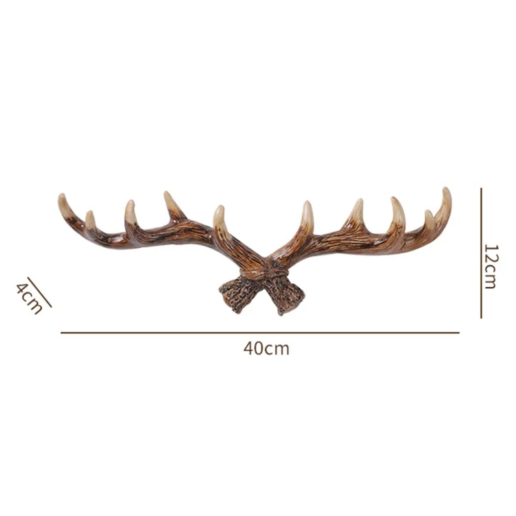 TBD0423343801_B4.webp Resin Antler Wall Decoration Wall Hanger Home Living Room Entrance Wall Coat Hook - Image 5