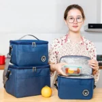 Thermal Lunch Box Bag Durable Waterproof Office Cooler Lunchbox with Strap - Image 9