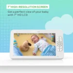 SM70 7-inch 720 x 1080P Wireless Baby Monitor Camera Temperature Monitor 2 Way Audio - Image 3