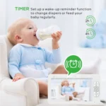 SM70 7-inch 720 x 1080P Wireless Baby Monitor Camera Temperature Monitor 2 Way Audio - Image 5