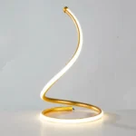 LED Spiral Table Lamp Home Living Room Bedroom Decoration Lighting Bedside Light - Image 5