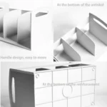 Simple Iron Bookshelf Student Desk Book Storage Rack - Image 3