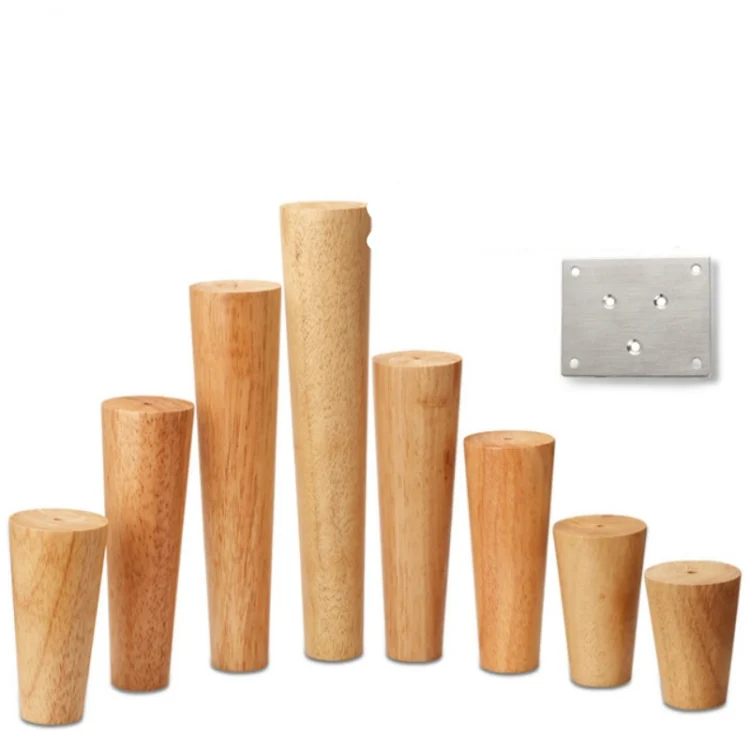 TBD0423474301A_2.webp Solid Wood Sofa Foot Table Leg Cabinet Foot Furniture Chair Heightening Pad - Image 3