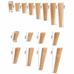 Solid Wood Sofa Foot Table Leg Cabinet Foot Furniture Chair Heightening Pad - Image 6