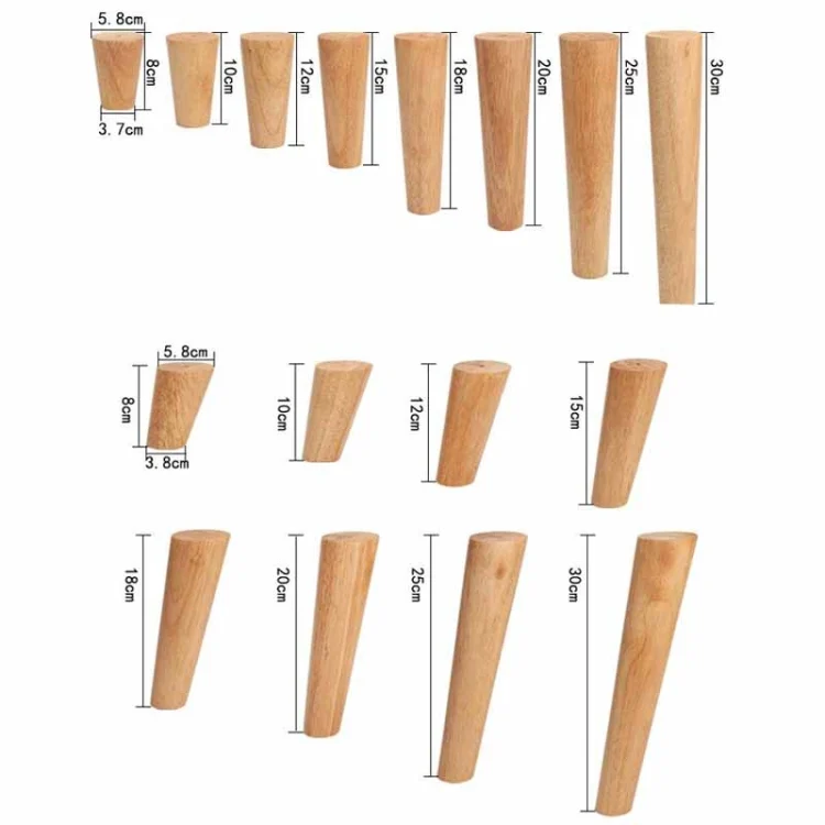TBD0423474301A_5.webp Solid Wood Sofa Foot Table Leg Cabinet Foot Furniture Chair Heightening Pad - Image 6