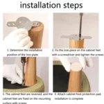 Solid Wood Sofa Foot Table Leg Cabinet Foot Furniture Chair Heightening Pad - Image 7