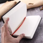 Ultra-Thick Retro Simple Lmitation Leather Thick Horizontal Blank Notebook, Specifications:Large Gold Rim Horizontal Line - Image 4