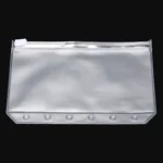3 PCS Bill Bag Business Card Pull-edge Loose-leaf Pocket Insert PVC Zipper Storage Bag - Image 3