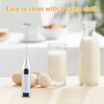 Electric Milk Coffee Whisk Household Mini Semi-Automatic Cream Blender - Image 7