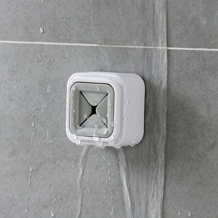Wall-mounted Plastic Free Punch Towel Rack Kitchen Dish Cloth Hook